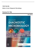 Test Bank - Bailey and Scott's Diagnostic Microbiology, 15th Edition (Tille, 2022), Chapter 1-79 | All Chapters