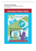 Comprehensive Summary of Psychological Science by Gazzaniga, Ch. 1, 2, 4-15, Introduction to Psychology