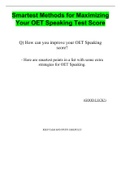 Smartest Methods for Maximizing Your OET Speaking Test Score