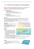 3.7 Landforms of coastal deposition AQA Physical Geography