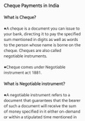 Cheque Payments in India