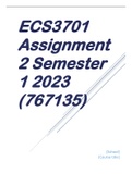 ECS3701 Assignment 2 Semester 1 2023