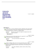 NURS 6521 Advanced Pharmacology midterm exam latest GRADED A++