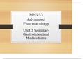 MN553 Advanced Pharmacology Unit 3 SeminarGastrointestinal Medications