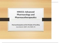 MN553: Advanced Pharmacology and Pharmacotherapeutics Study Guides & Final Review Document.