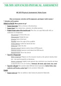 Video Exam Outline - NR509 / NR 509 (Latest 2023 / 2024) : Advanced Physical Assessment - Chamberlain