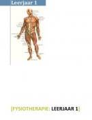Overzicht onderzoek en behandelen, fysiotherapie, leerjaar 1 (incl. overzicht musculatuur)