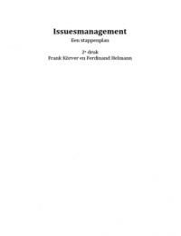 Issuesmanagement - Een stappenplan 2e druk