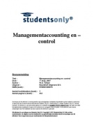 Samenvatting Management en-control