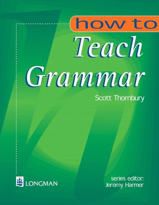 Summary How To Teach Grammar - Thornbury