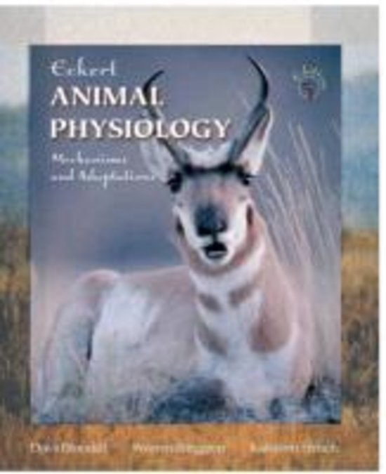 Entreetoets LAS samenvatting/studiehulp: Animal Physiology (Eckert)