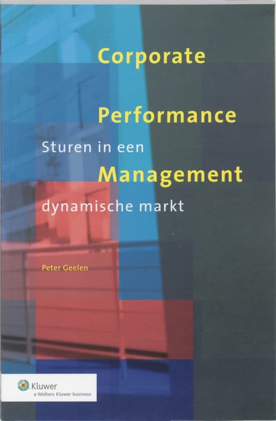Corporate Performance Management - Management Accounting 3.1 