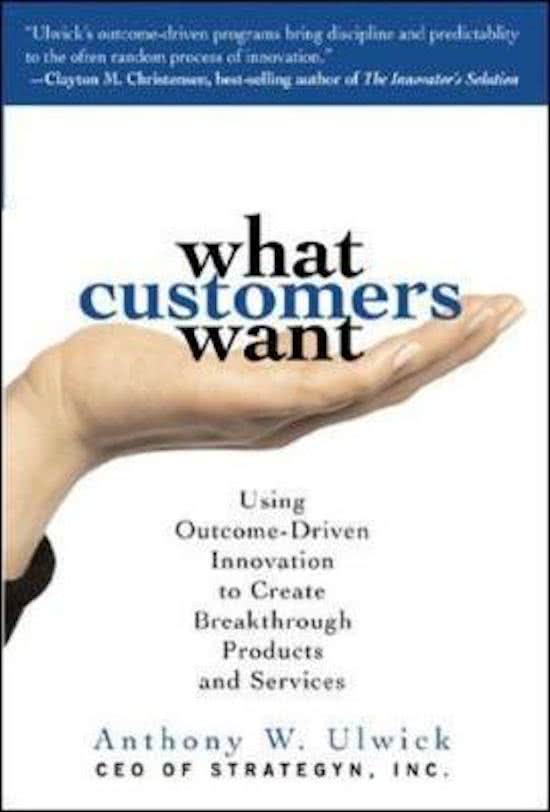 Samenvatting What Customers Want