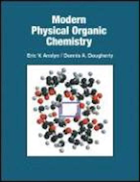 Summary Physical Organic Chemistry 