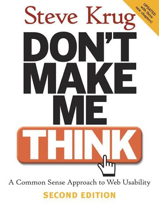 Summary: Steve Krug - Don't make me think!