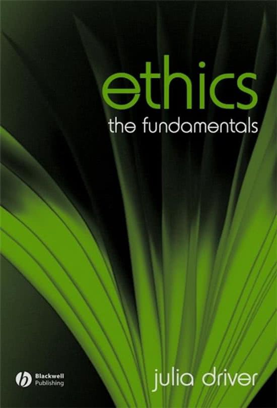 Ethics:  intro t/m chapter 10