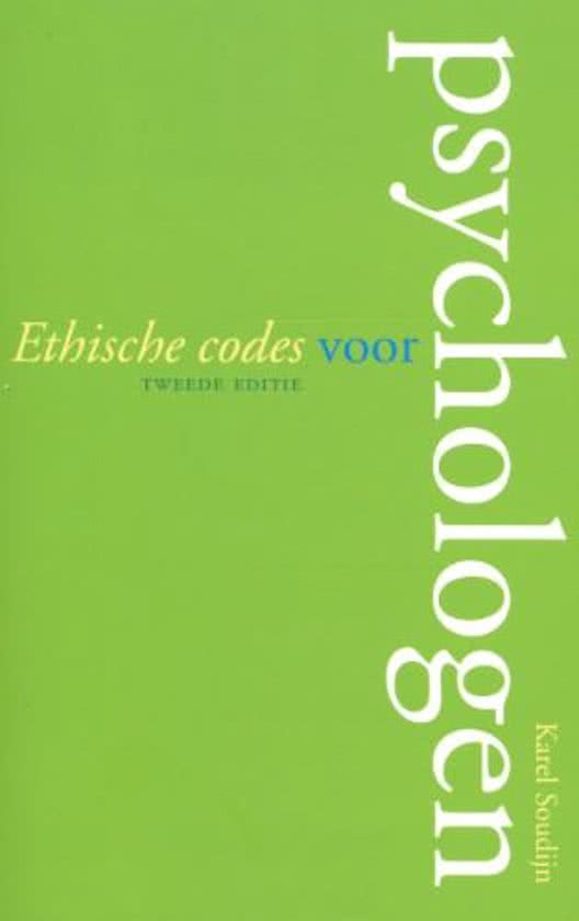 Ethische codes voor psychologen K. Soudijn