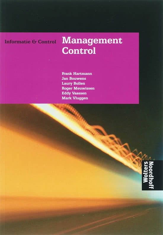 Samenvatting Managementcontrol