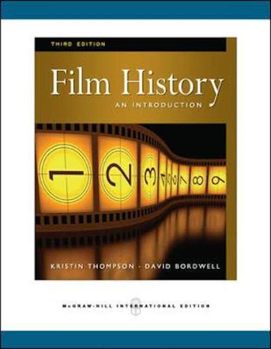 Samenvatting Film History: hoorcolleges 1 t/m 8
