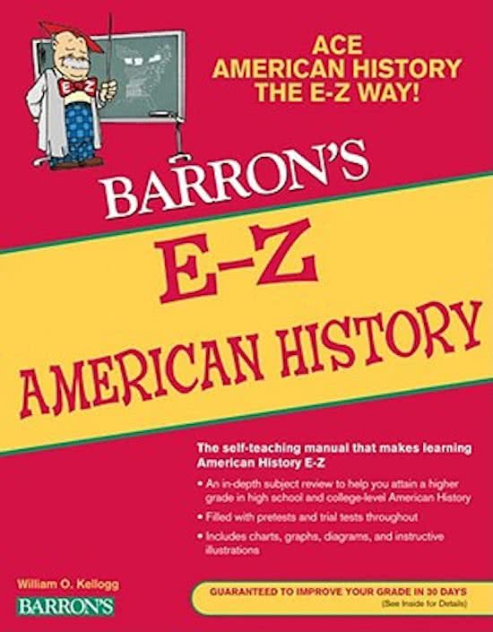 Samenvatting Key words Barron’s E-Z American History