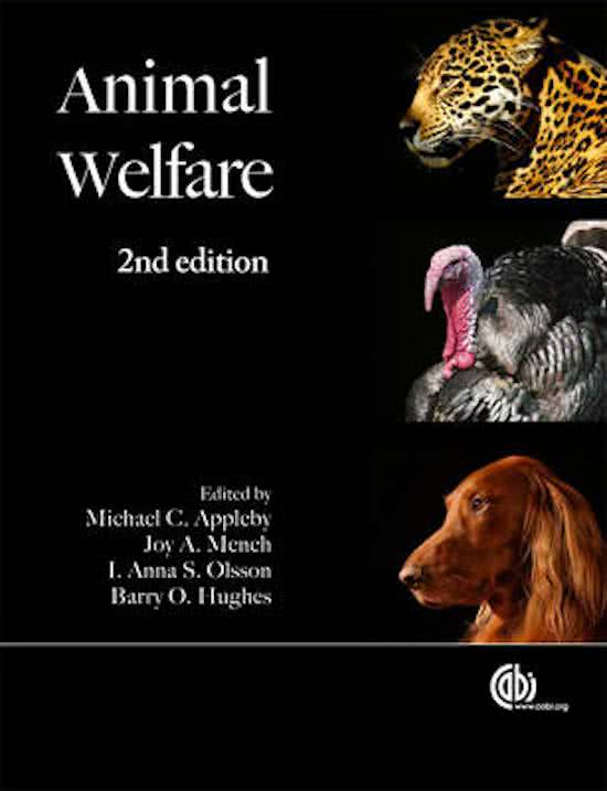 Nederlandse samenvatting H8 Health and Disease boek Animal Welfare 2nd Edition