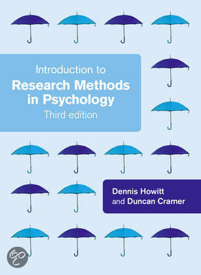 Introduction to Research Methods in Pshychology 3rd Edition Summary