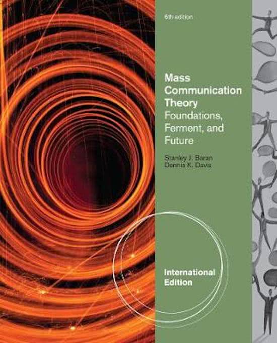 Glossary Mass Communication Theory H8 t / m H11