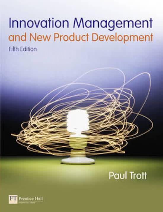 Summary of book of course Management of Product Innovation
