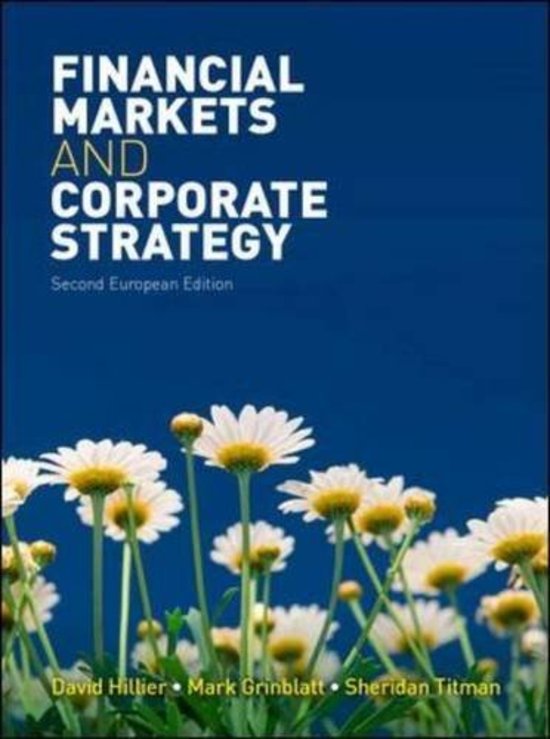 Summary book intermediate corporate finance