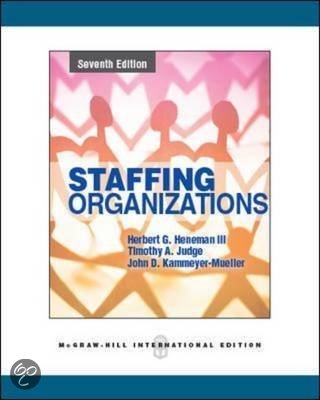HRM/548 Week One Staffing Strategy Assignment