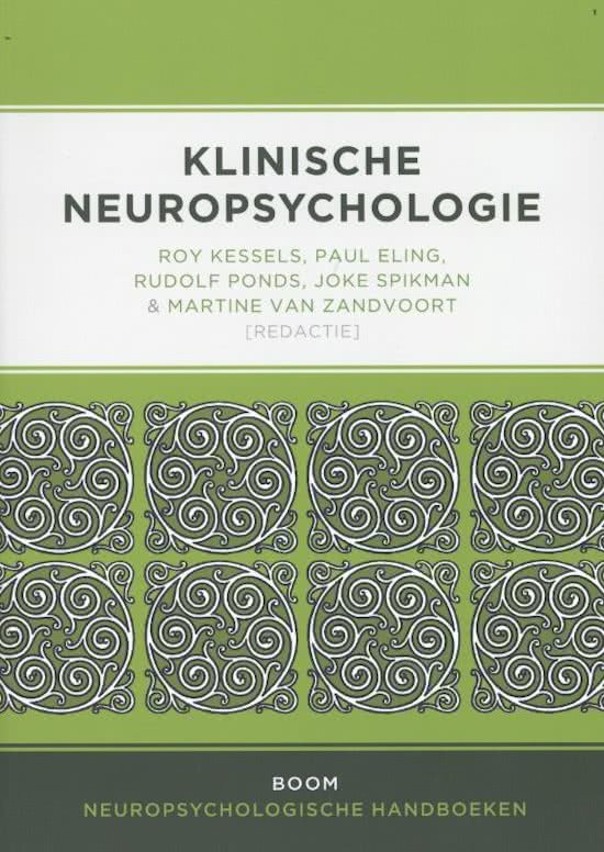 Samenvatting NAH neuropsychologie