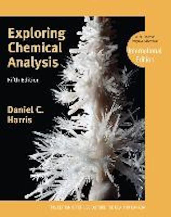 Summary Chemical Analysis Based on the Book of Exploring Chemical Analysis