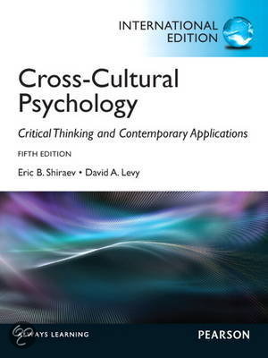 Beknopte samenvatting Culturele psychologie: Cross-Cultural Psychology: hiermee in 1 keer gehaald