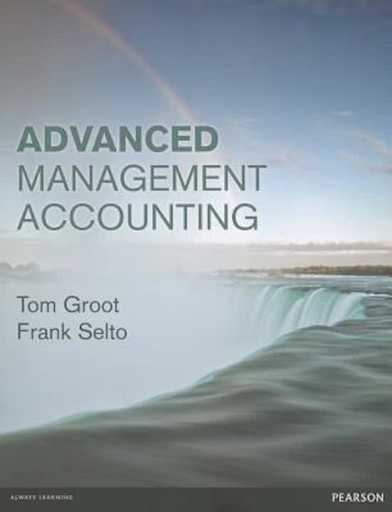 Advanced management accounting Lectures and book AMA