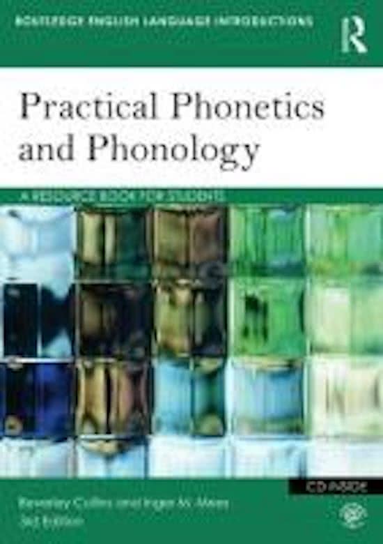Samenvatting Practical Phonetics and Phonology H1-4