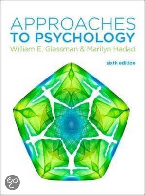 'Test yourself questions' bij het boek 'Approaches to psychology' H1-H10