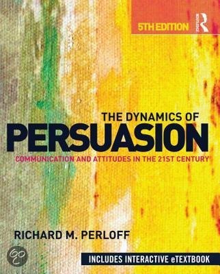 CPT22306 - Summary book 'Dynamics of Persuasion'