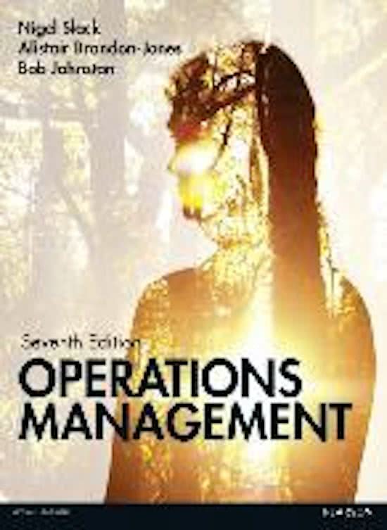 Summary concepts & operations management DESIGN 2