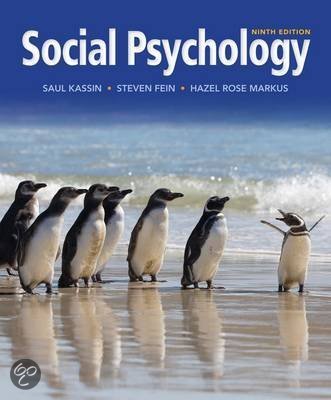 Social Psychology Kassin 9th Edition Test Bank