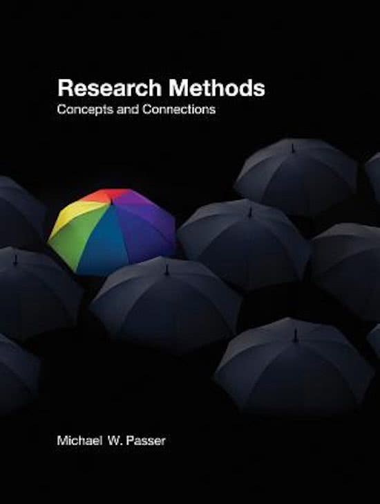 Research Methods van Michael W. Passer Hoofdstuk 8