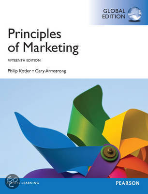 "Principles of Marketing" Chapters 1, 3 - 7 & 20 Pearson Education 