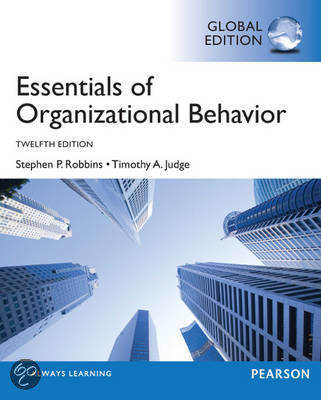 Summary Essentials of organizational behavior 