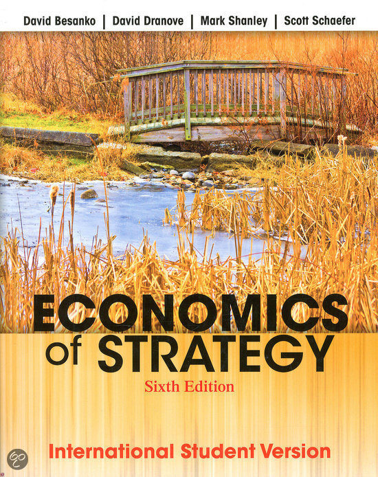 Summary Economics of strategy