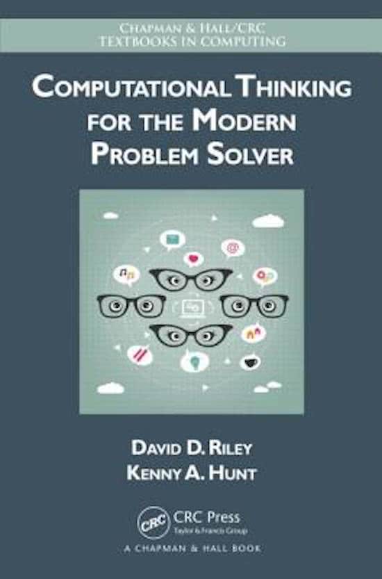 Computational Thinking For The Modern Problem Solver H6