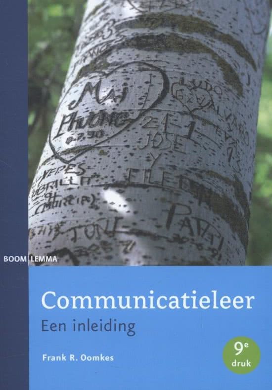 Beknopte samenvatting boek "Communicatieleer"