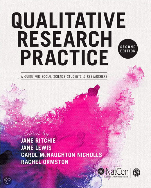 ONDERZOEKSPRACTICUM KWALITATIEF ONDERZOEK PB1612, Open Universiteit, samenvatting 'Qualitative Reasearch Practice' van Ritchie, Lewis, McNaughton, Nicholls en Ormston