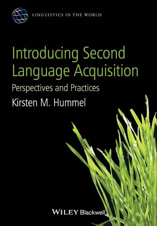 Tweede-taalontwikkeling boek (Hummel), artikelen en colleges voor eerste deeltentamen