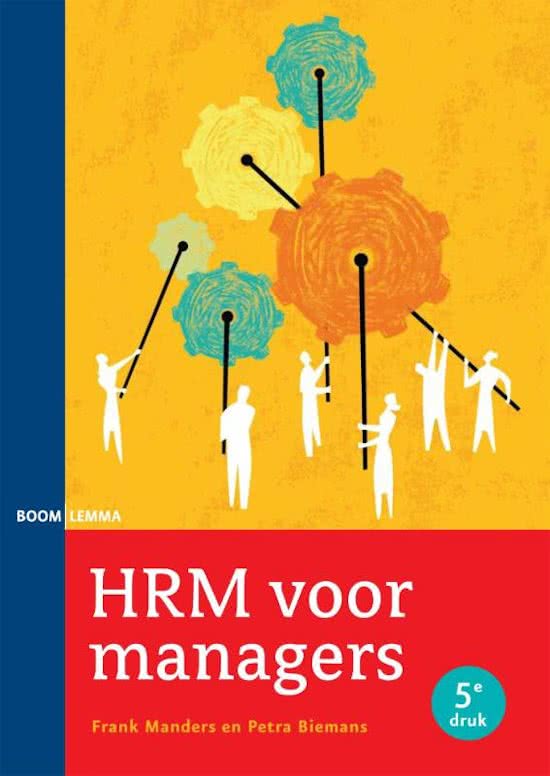 Samenvatting HRM voor managers - Frank manders en Petra Biemans