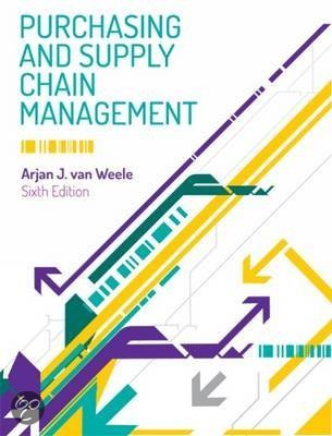 Purchasing and supply chain management - van Weele, sixth edition