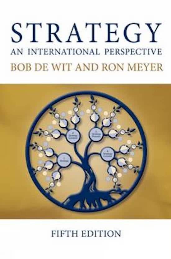 Samenvatting boek Strategy: An International Perspective, 5e editie (H7 t/m 12)